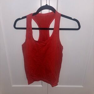 Lululemon Red Racerback Athletic Tank